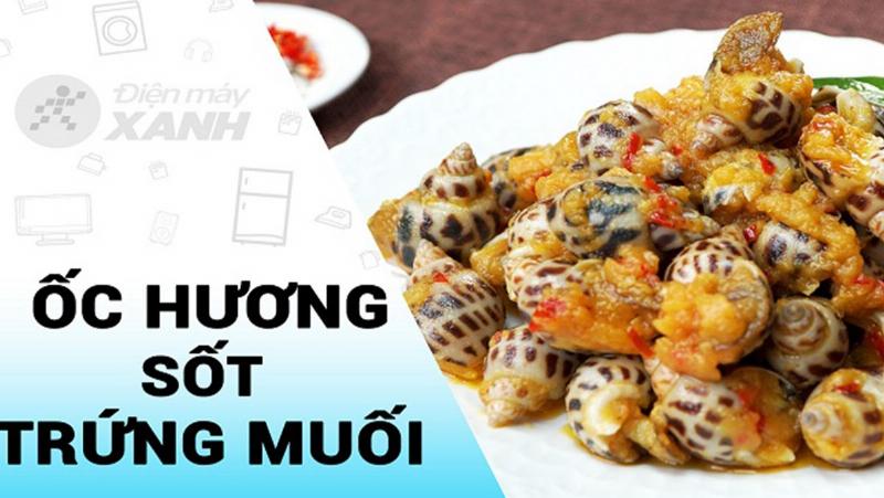 Mot dia oc huong sot trung muoi day dan hap dan tren ban